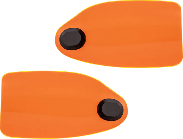 KLOCK WERKS Flare? Handguards - Harley-Davidson Cable Clutch - Orange Ice KWS-01-0125-CC