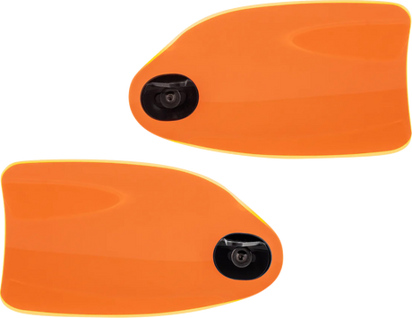 KLOCK WERKS Flare? Handguards - Harley-Davidson Cable Clutch - Orange Ice KWS-01-0125-CC