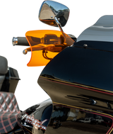 KLOCK WERKS Flare? Handguards - Harley-Davidson Cable Clutch - Orange Ice KWS-01-0125-CC