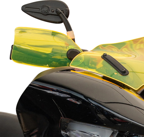 KLOCK WERKS Flare? Handguards - Harley-Davidson Cable Clutch - Yellow Ice KWS-01-0126-CC