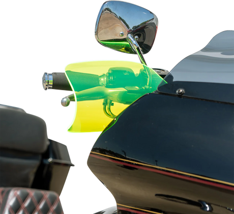 KLOCK WERKS Flare? Handguards - Harley-Davidson Cable Clutch - Green Ice KWS-01-0127-CC