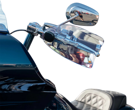 KLOCK WERKS Flare? Handguards - Harley-Davidson Hydraulic Clutch - Blue Ice KWS-01-0128-HC