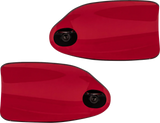 KLOCK WERKS Flare? Handguards - Harley-Davidson Cable Clutch - Red KWS-01-0129-CC