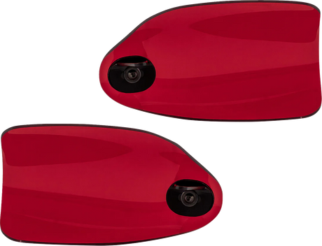 KLOCK WERKS Flare? Handguards - Harley-Davidson Cable Clutch - Red KWS-01-0129-CC
