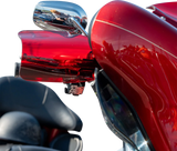 KLOCK WERKS Flare? Handguards - Harley-Davidson Cable Clutch - Red KWS-01-0129-CC