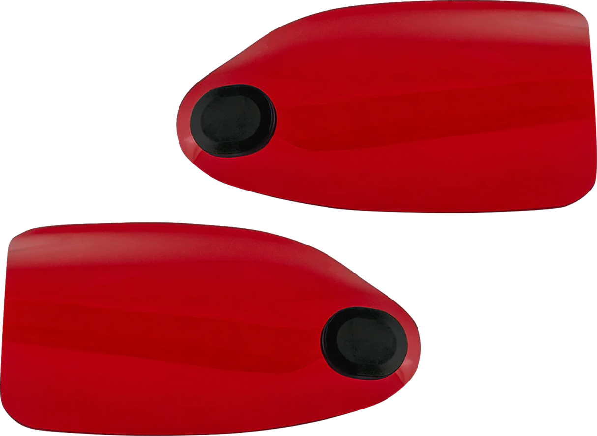 KLOCK WERKS Flare? Handguards - Harley-Davidson Hydraulic Clutch - Red KWS-01-0129-HC