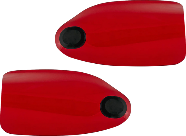 KLOCK WERKS Flare? Handguards - Harley-Davidson Hydraulic Clutch - Red KWS-01-0129-HC