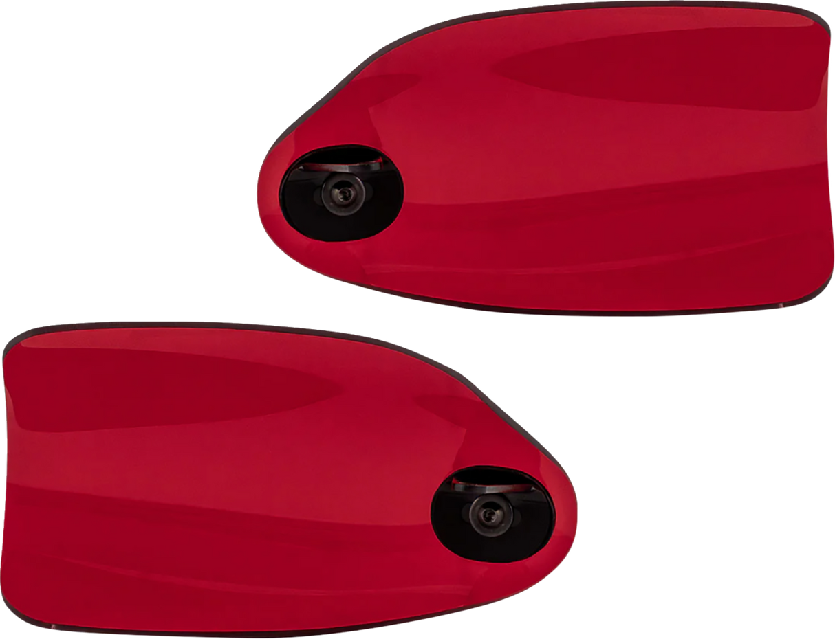 KLOCK WERKS Flare? Handguards - Harley-Davidson Hydraulic Clutch - Red KWS-01-0129-HC
