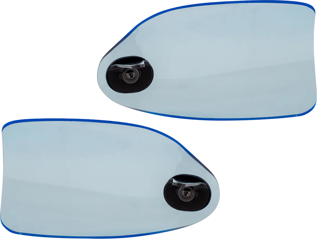 KLOCK WERKS Flare? Handguards - Harley-Davidson Cable Clutch - Blue Ice KWS-01-0128-CC