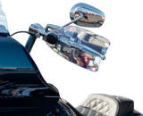 KLOCK WERKS Flare? Handguards - Harley-Davidson Cable Clutch - Blue Ice KWS-01-0128-CC