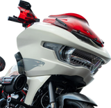 KLOCK WERKS Flare? Handguards - Harley-Davidson Cable Clutch - Red KWS-01-0129-CC