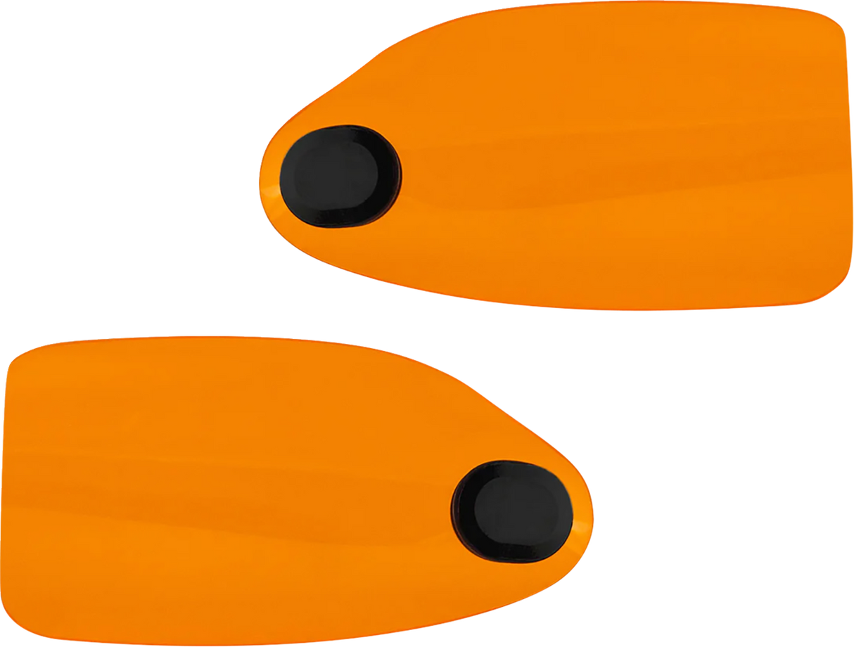 KLOCK WERKS Flare? Handguards - Harley-Davidson Hydraulic Clutch - Orange KWS-01-0130-HC