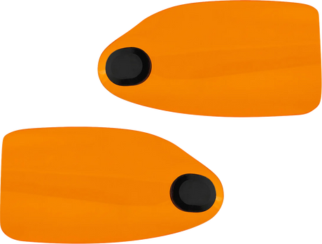 KLOCK WERKS Flare? Handguards - Harley-Davidson Hydraulic Clutch - Orange KWS-01-0130-HC