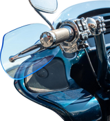 KLOCK WERKS Flare? Handguards - Harley-Davidson Cable Clutch - Blue Ice KWS-01-0128-CC
