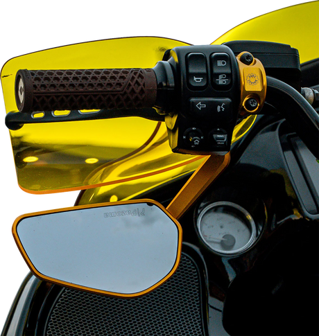 KLOCK WERKS Flare? Handguards - '23-'25 Harley-Davidson - Yellow KWS-01-0131-23