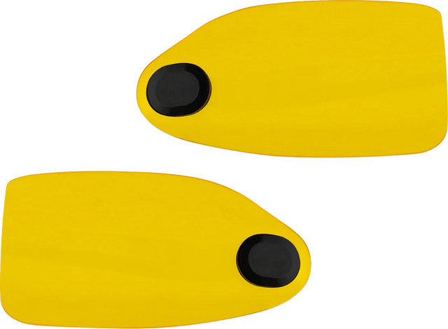 KLOCK WERKS Flare? Handguards - Harley-Davidson Hydraulic Clutch - Yellow KWS-01-0131-HC