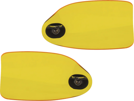 KLOCK WERKS Flare? Handguards - Harley-Davidson Hydraulic Clutch - Yellow KWS-01-0131-HC