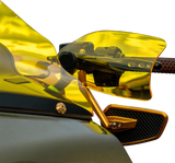 KLOCK WERKS Flare? Handguards - Harley-Davidson Hydraulic Clutch - Yellow KWS-01-0131-HC