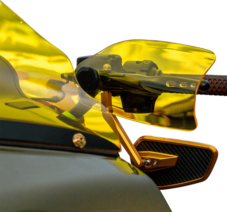 KLOCK WERKS Flare? Handguards - Harley-Davidson Hydraulic Clutch - Yellow KWS-01-0131-HC