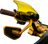 KLOCK WERKS Flare? Handguards - Harley-Davidson Hydraulic Clutch - Yellow KWS-01-0131-HC