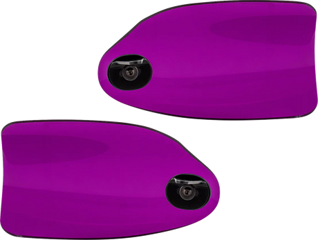 KLOCK WERKS Flare? Handguards - Harley-Davidson Cable Clutch - Purple KWS-01-0134-CC