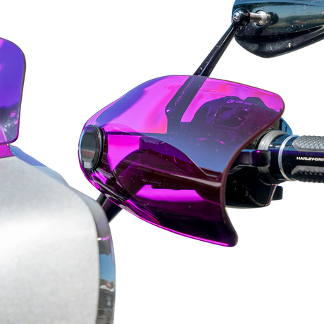 KLOCK WERKS Flare? Handguards - Harley-Davidson Hydraulic Clutch - Purple KWS-01-0134-HC