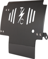 THRASHIN SUPPLY CO. Skid Plate - Carbon Fiber/Gloss - With Black Brackets - FLHX/FLTRX TSC-3034-1