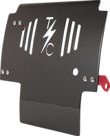 THRASHIN SUPPLY CO. Skid Plate - Carbon Fiber/Gloss - With Red Brackets - FLHX/FLTRX TSC-3034-2
