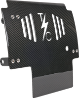 THRASHIN SUPPLY CO. Skid Plate - Carbon Fiber/Gloss - With Black Brackets - FLHX/FLTRX TSC-3034-1