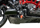 THRASHIN SUPPLY CO. Skid Plate - Carbon Fiber/Gloss - With Red Brackets - FLHX/FLTRX TSC-3034-2