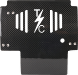 THRASHIN SUPPLY CO. Skid Plate - Carbon Fiber/Gloss - With Black Brackets - FLHX/FLTRX TSC-3034-1