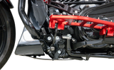 THRASHIN SUPPLY CO. Skid Plate - Carbon Fiber/Gloss - With Black Brackets - FLHX/FLTRX TSC-3034-1