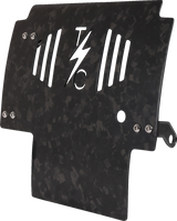 THRASHIN SUPPLY CO. Skid Plate - Carbon Fiber/Forged - With Black Brackets - FLHX/FLTRX TSC-3035-1