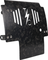 THRASHIN SUPPLY CO. Skid Plate - Carbon Fiber/Forged - With Black Brackets - FLHX/FLTRX TSC-3035-1