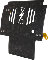 THRASHIN SUPPLY CO. Skid Plate - Carbon Fiber/Forged - With Gold Brackets - FLHX/FLTRX TSC-3035-5