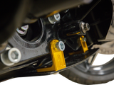 THRASHIN SUPPLY CO. Skid Plate - Carbon Fiber/Forged - With Gold Brackets - FLHX/FLTRX TSC-3035-5
