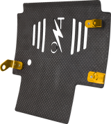 THRASHIN SUPPLY CO. Skid Plate - Carbon Fiber/Forged - With Gold Brackets - FLHX/FLTRX TSC-3035-5