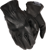 THRASHIN SUPPLY CO. Roper Leather Gloves - Black - 2XL TRG-01-12