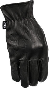 THRASHIN SUPPLY CO. Roper Leather Gloves - Black - 2XL TRG-01-12