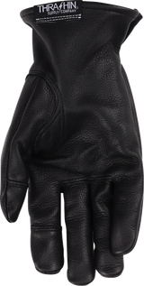 THRASHIN SUPPLY CO. Roper Leather Gloves - Black - 2XL TRG-01-12