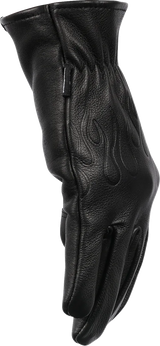 THRASHIN SUPPLY CO. Roper Leather Gloves - Black - 2XL TRG-01-12