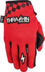 THRASHIN SUPPLY CO. Go Fast Stealth Gloves - Red - 2XL SV1-18-12