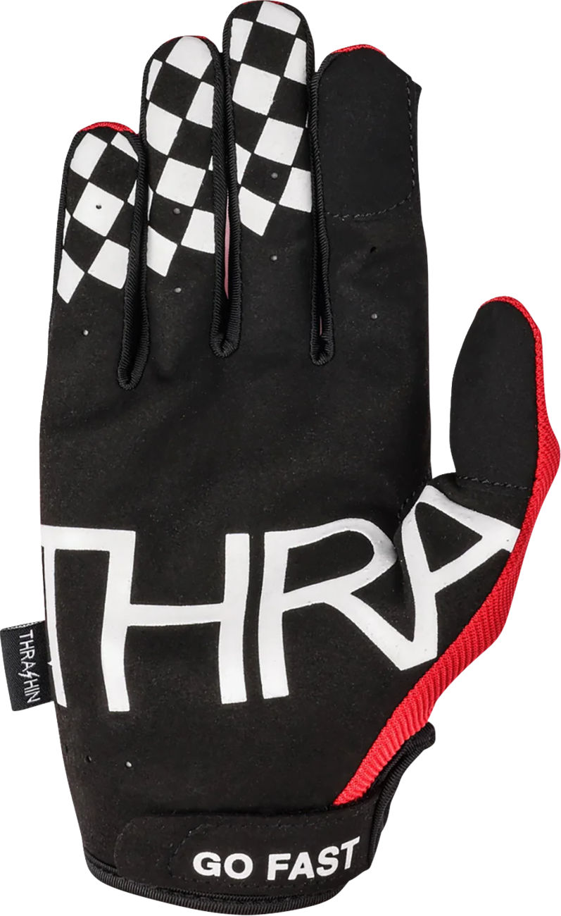 THRASHIN SUPPLY CO. Go Fast Stealth Gloves - Red - 2XL SV1-18-12