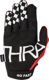 THRASHIN SUPPLY CO. Go Fast Stealth Gloves - Red - 2XL SV1-18-12