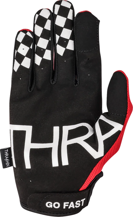 THRASHIN SUPPLY CO. Go Fast Stealth Gloves - Red - Small SV1-18-08