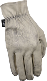 THRASHIN SUPPLY CO. Roper Leather Gloves - Bone White - XL TRG-00-11