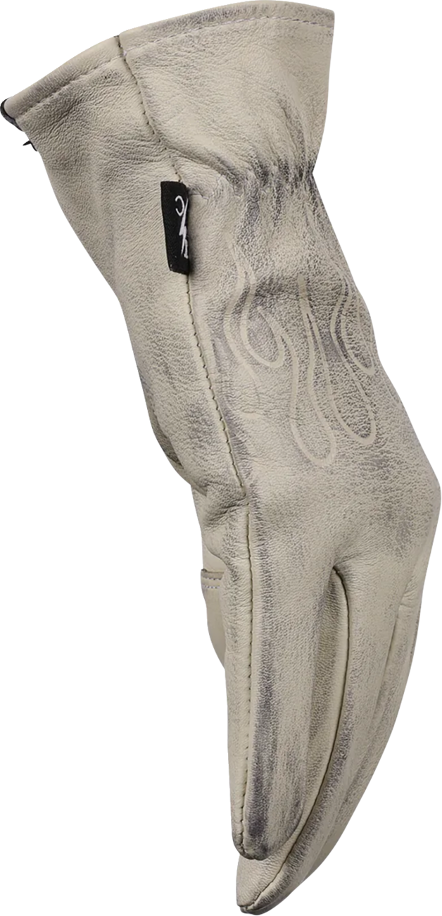 THRASHIN SUPPLY CO. Roper Leather Gloves - Bone White - XL TRG-00-11