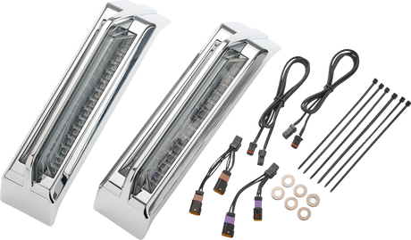 CIRO Filler Panel Tail Lights - Smoke Lens - Chrome 42050