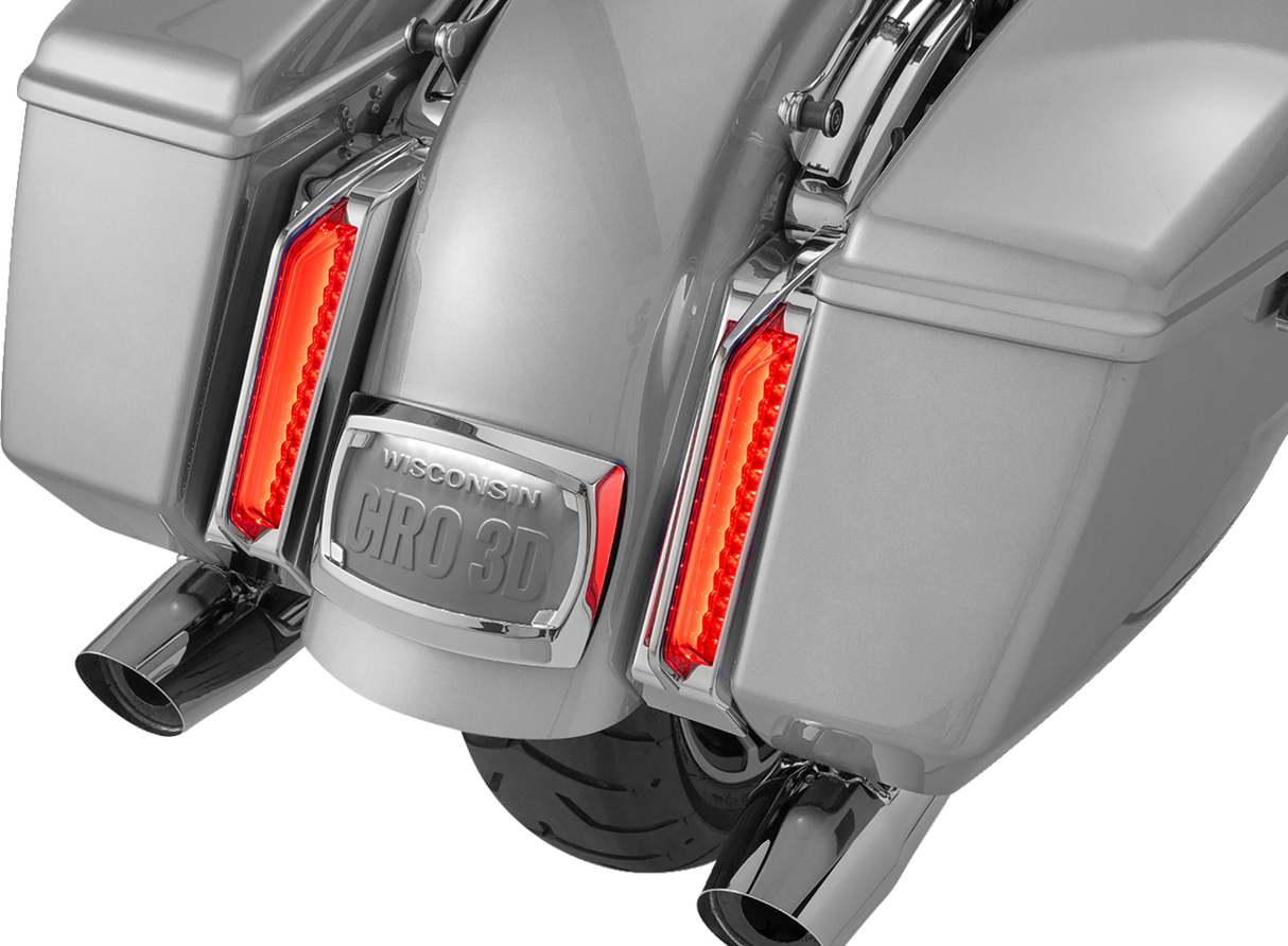 CIRO Filler Panel Tail Lights - Smoke Lens - Chrome 42050