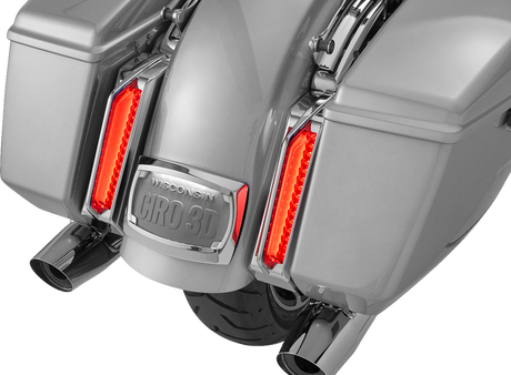 CIRO Filler Panel Tail Lights - Smoke Lens - Chrome 42050